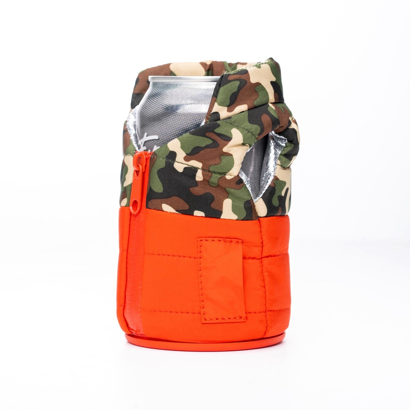 PUFFIN DRINKWEAR COUVRE BOISSON THE PUFFY VEST, PUFFIN RED/CAMO image 1
