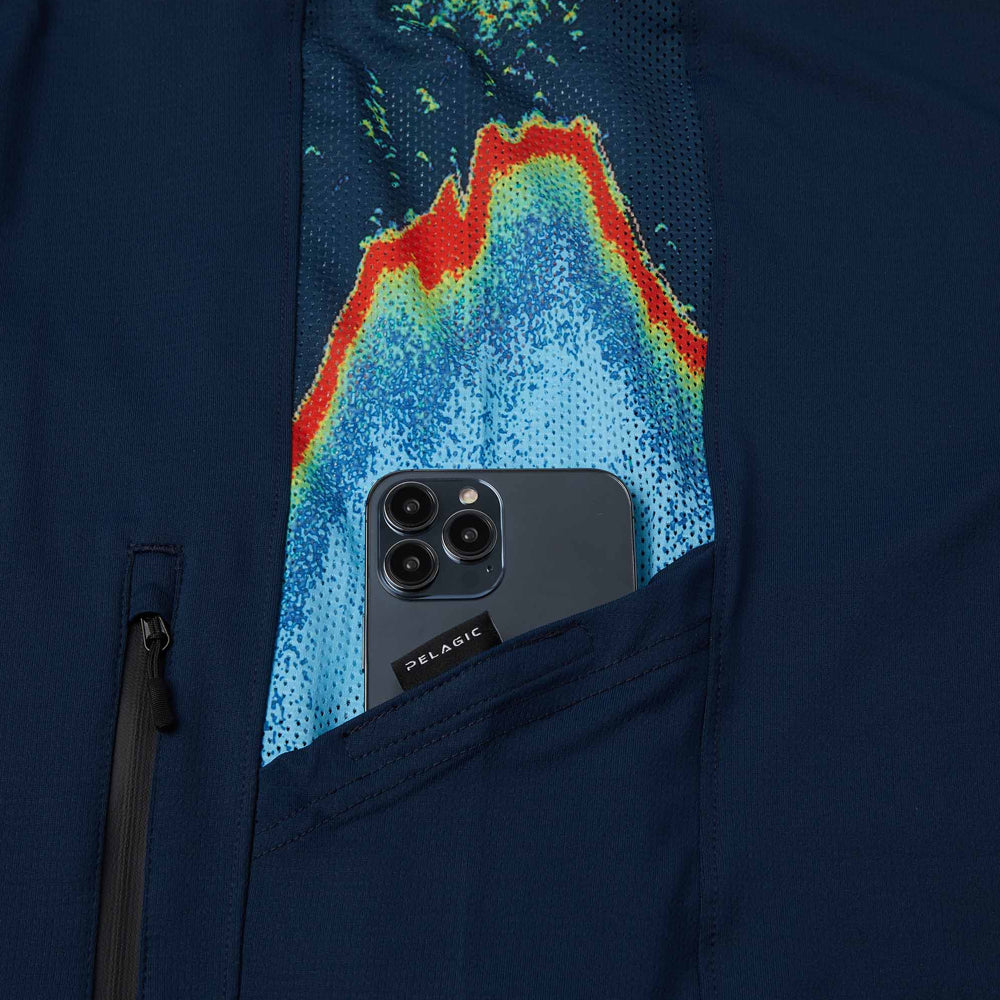 PELAGIC CHANDAIL À CAPUCHON EXO-TECH SONAR, NAVY image 4