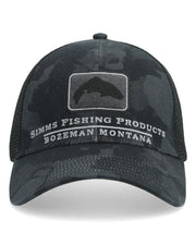 SIMMS CASQUETTE TROUT ICON TRUCKER, REGIMENT CAMO CARBON image 0