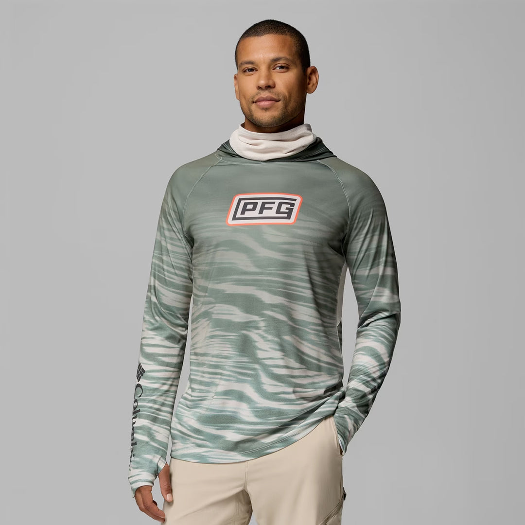 COLUMBIA PFG SUPER TERMINAL TACKLE™ VENTILATED HOODIE DARK STONE
