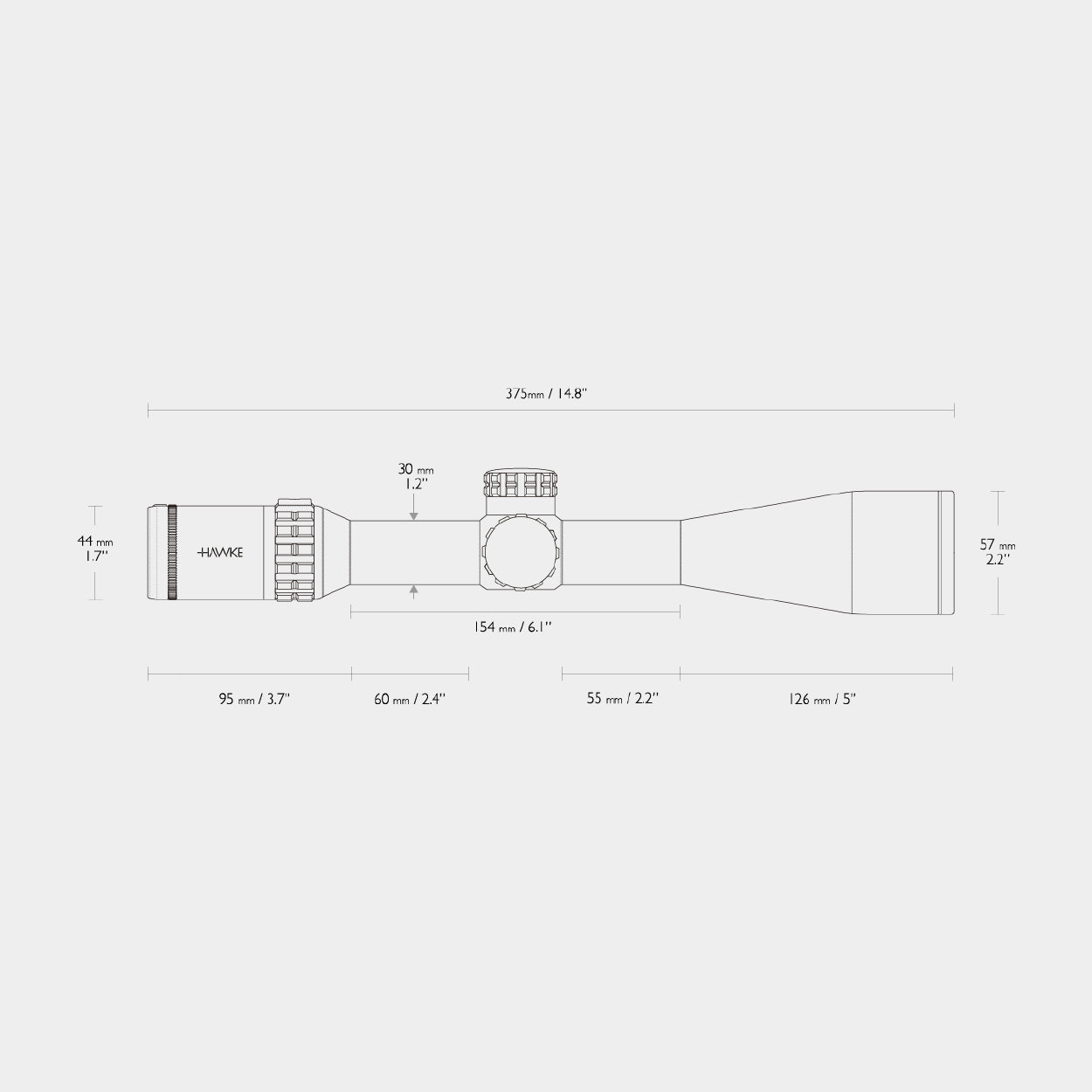 HAWKE TÉLESCOPE FRONTIER 30 SF 2.5-15X50 image 1