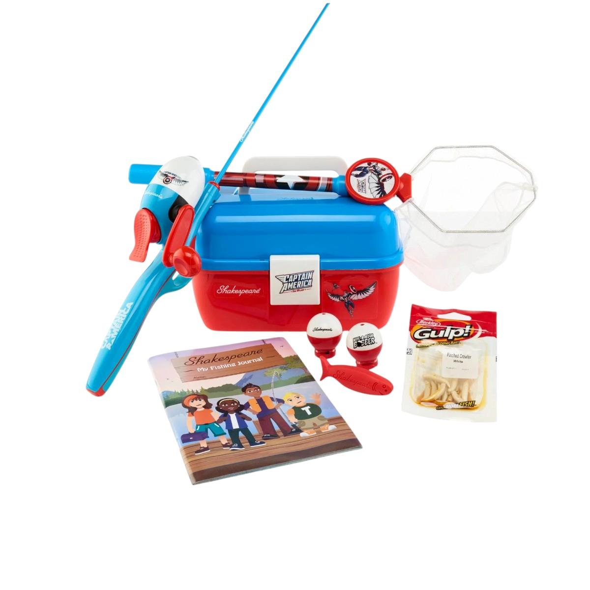 SHAKESPEARE MARVEL CAPTAIN AMERICA SPINCAST FISHING KIT