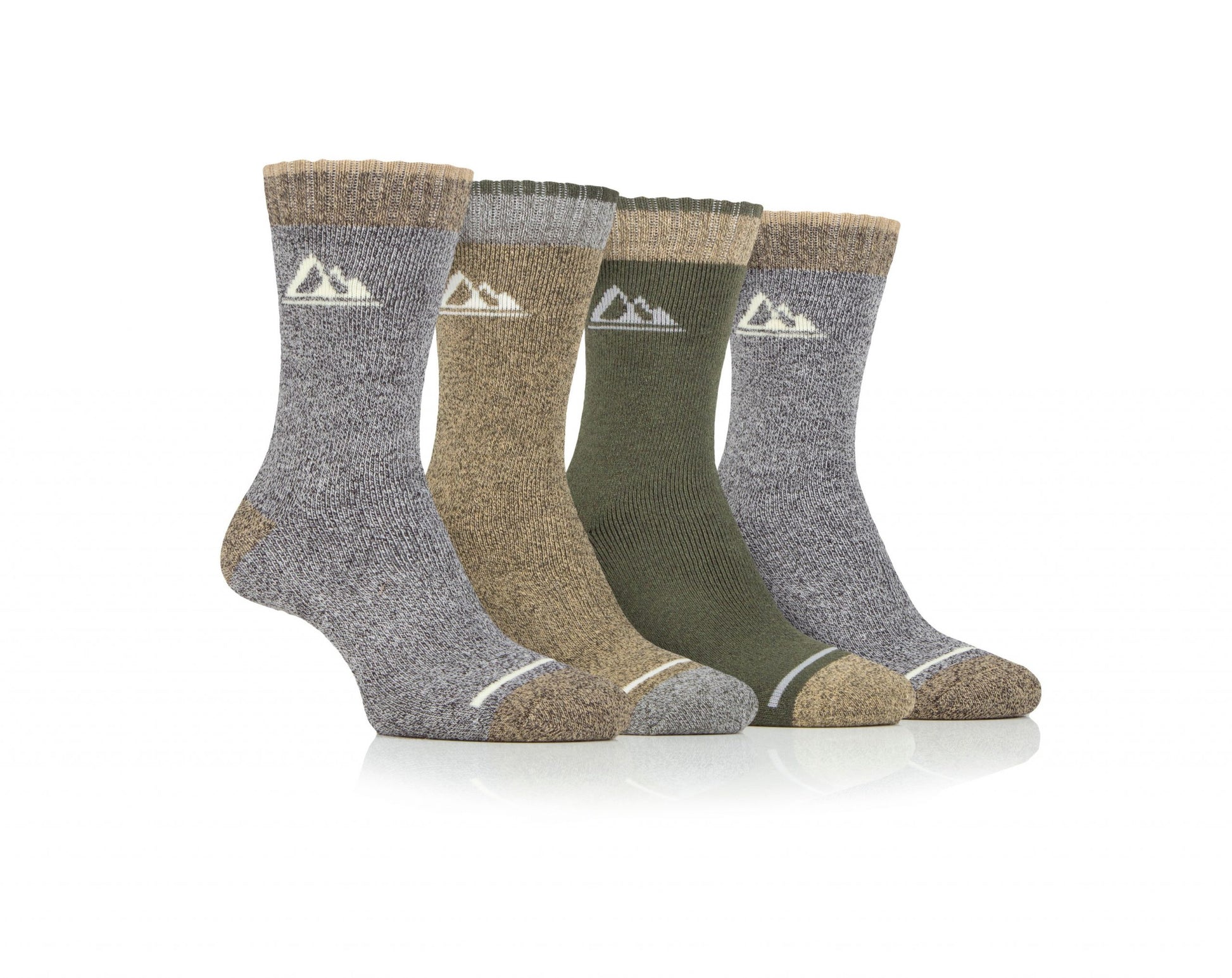 STORM VALLEY BAS POUR HOMME PAQUET DE 4 - STONE-KHAKI-OLIVE image 0