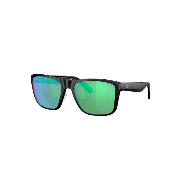 COSTA LUNETTE DE SOLEIL AVEC VERRE POLARISÉ 580 - LOS ALIJOS - BLACK MATTE, GREEN MIRROR image