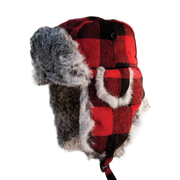 ESKIMO PLAID ALASKAN FUR HAT