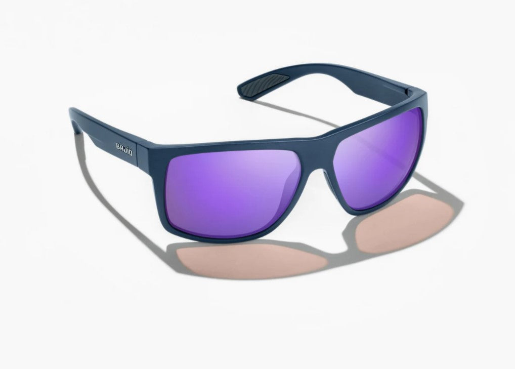 BAJIO LUNETTE POLARISÉE EN POLYCARBONATE BONEVILLE, BLUE VIN MATTE - BLUEVINMATTE, VIOLETMIRROR image