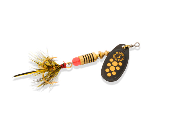 MEPPS CUILLÈRE BLACK FURY GARNI - 1/2 OZ, BLACK / YELLOW DOTS image