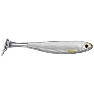 SLOW-ROLL SHINER PADDLETAIL 3 PO DE LIVETARGET - SILVER/PEARL image