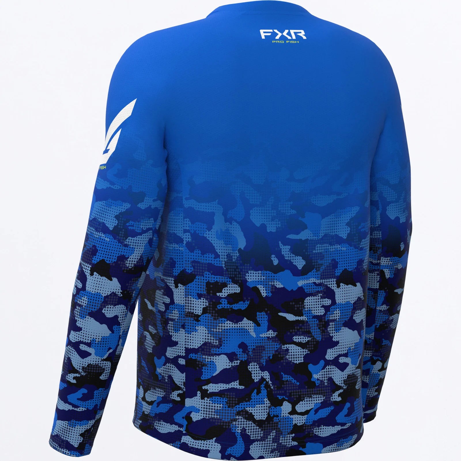 FXR CHANDAIL MANCHE LONGUE DERBY DRIFT CAMO AIR UPF BLEU COBALT image 1