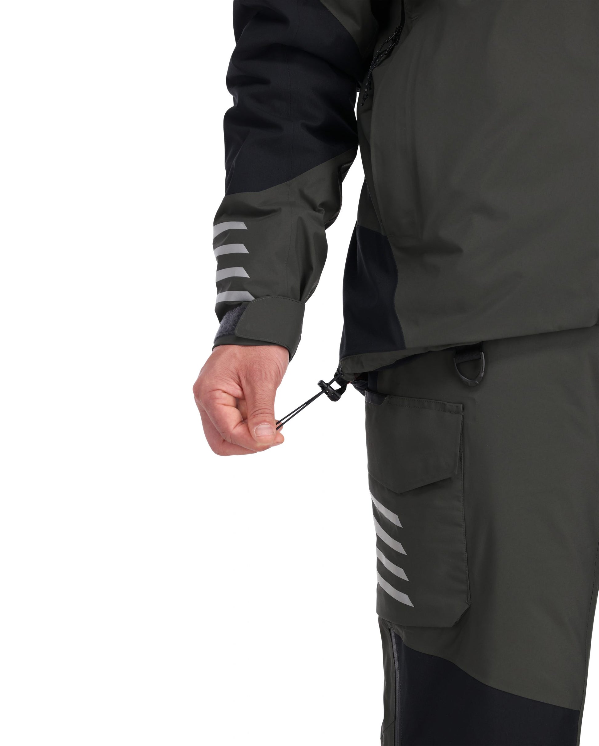 SIMMS MANTEAU GUIDE IMPERMÉABLE ISOLÉE, CARBONE image 4