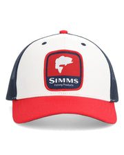SIMMS CASQUETTE DOUBLE HAUL ICON TRUCKER, BASS AMERICANA image 0