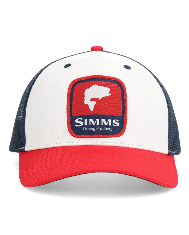 SIMMS CASQUETTE DOUBLE HAUL ICON TRUCKER, BASS AMERICANA image 0