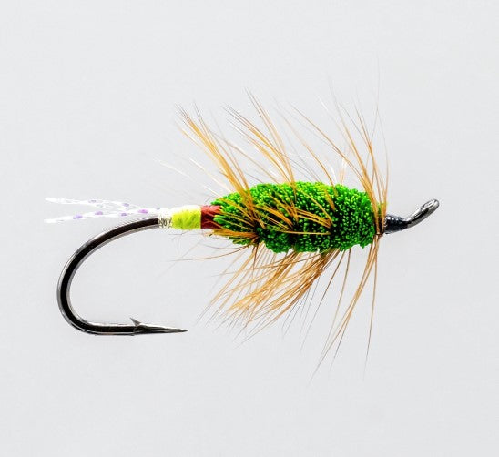 NEPTUNE MOUCHE SINGLE HOOK GREEN MACHINE image 0