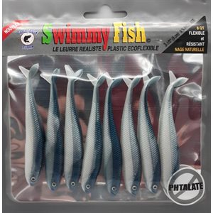 LEURRE SOUPLE RÉALISTE SWIMMY FISH 3.5'' DE TARGET BAITS - DOS BLEU image