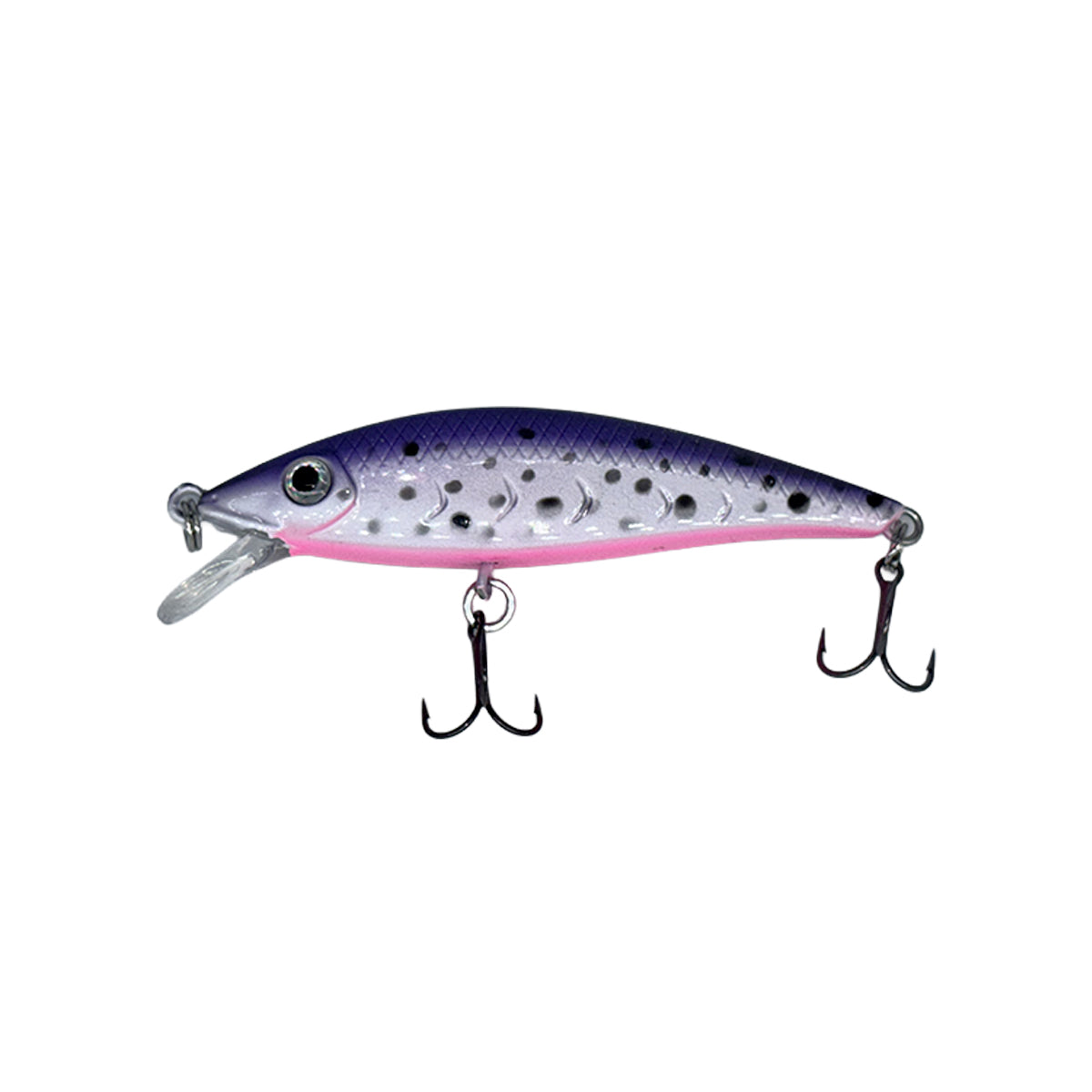 MALADE DE PÊCHE POISSON NAGEUR M. PUNCH 2 3/8 " - PURPLE RAINBOW TROUT image