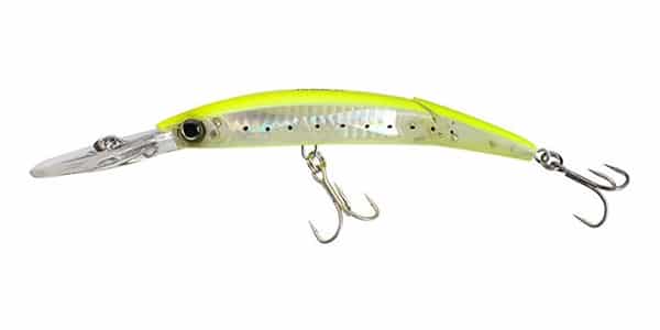 YO-ZURI CRYSTAL MINNOW DEEP DIVER JOINTED (F) 130 MM - CHARTREUSE image