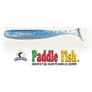 LEURRE SOUPLE PADDLE FISH 3.5'' AVEC ODEUR ET SEL INJECTÉ DE TARGET BAIT - ICE BLUE image