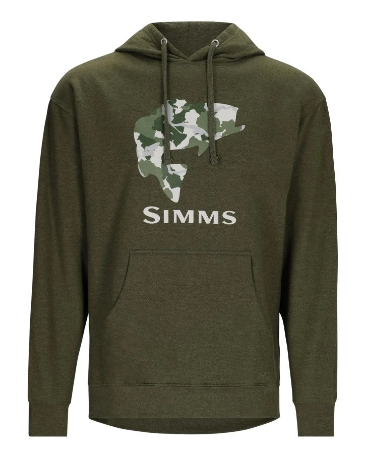 SIMMS HOODY BASS FILL, MILITARY HEATHER image 0