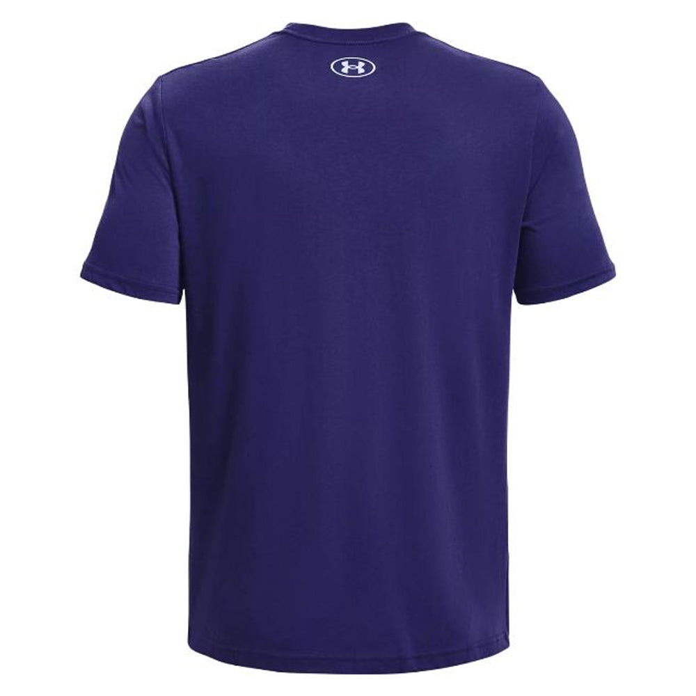 UNDER ARMOUR T-SHIRT STACKED LOGO FILL, SONAR BLUE image 1