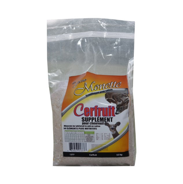FERME MONETTE CERFRUIT SUPPLÉMENT POUR CHEVREUIL - 3.5 KG image 0