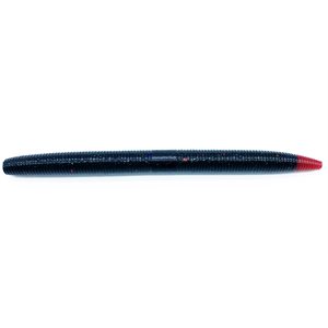 SENKO PERSONALISÉ 5'' 12/PK DE LEURRES L'AMI - BLACK RED FLAKE / RED TAIL image