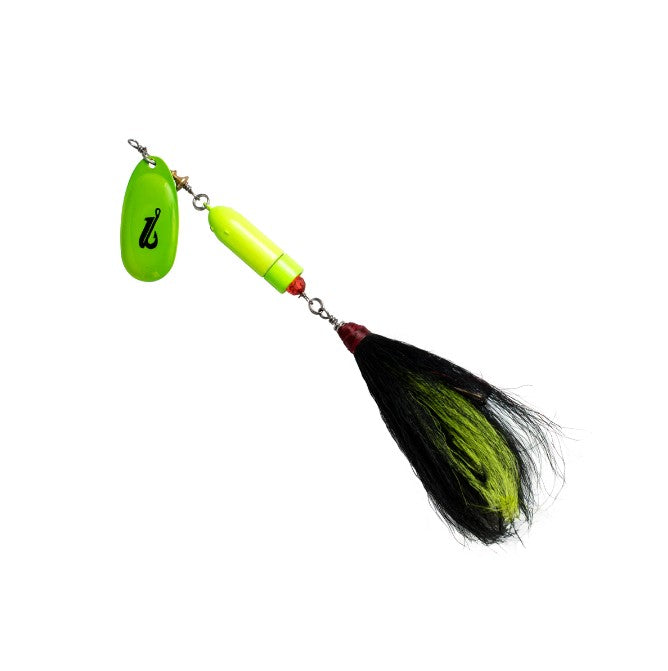 LIVINGSTON LEURRE EBS SPINNER 100 - CHARTREUSE BLACK image
