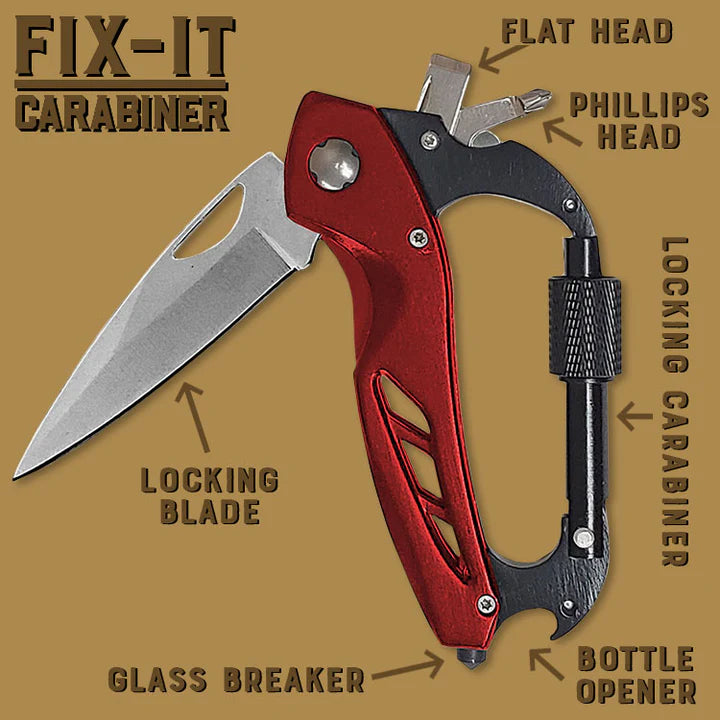 LUCKY JACK FIX-IT MOUSQUETON LAME VER. MULTI-OUTIL image 1