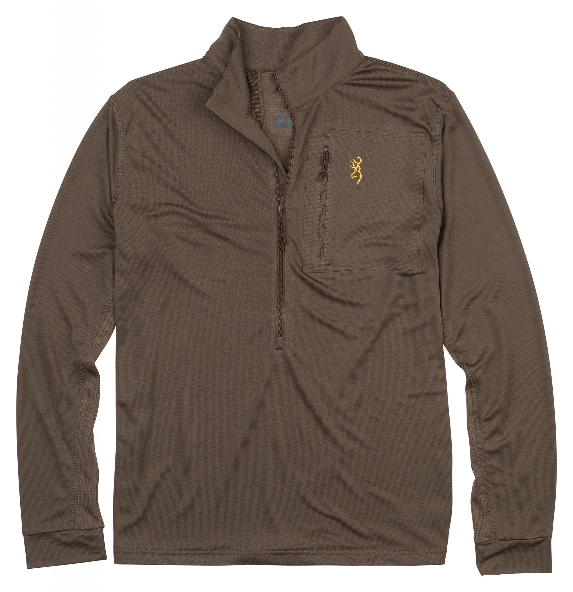 BROWNING CHANDAIL EN MERINO FERMETURE ÉCLAIR 1/4, MAJOR BROWN image 0