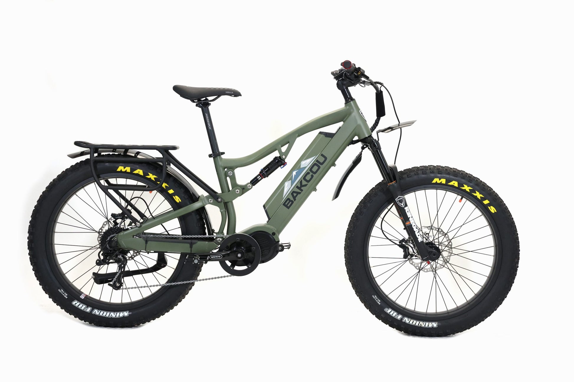 BAKCOU EBIKE STORM 1000W MID DRIVE 25Ah ,MATTE ARMT GREEN image 3