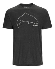 SIMMS T-SHIRT AVEC LOGO DE TRUITE, CHARCOAL HEATHER image 0