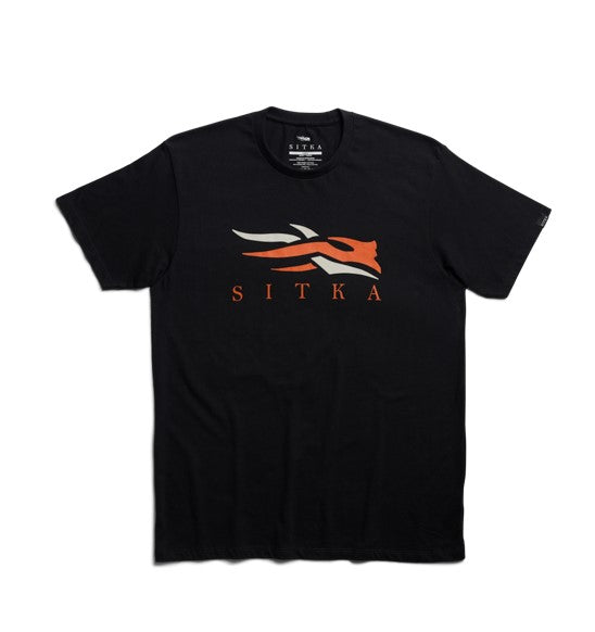 SITKA CHANDAIL ICON TEE, BLACK ORANGE image 0