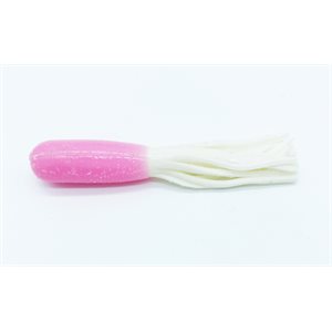 TUBE PERSONALISÉ 4'' 10/PK DE LEURRES L'AMI - PINK WHITE TAIL image