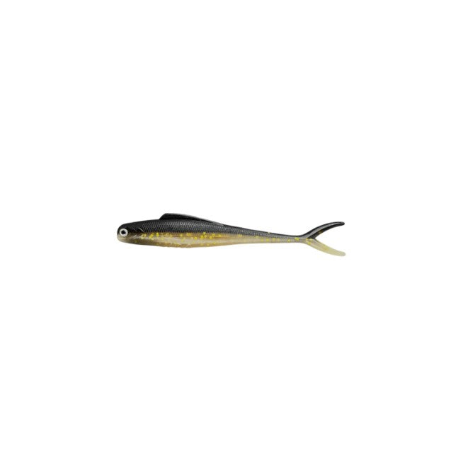 MALADE DE PÊCHE MME. WALLY V-TAIL 3.5" - BLACK GOLD image