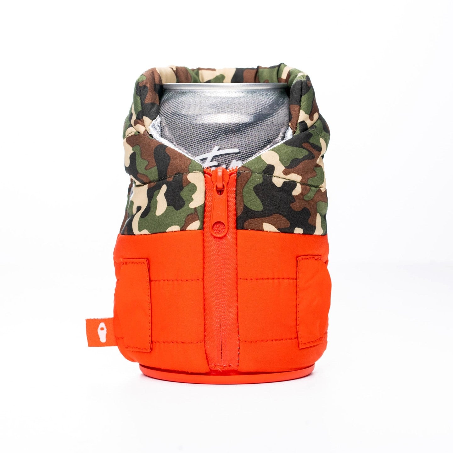 PUFFIN DRINKWEAR COUVRE BOISSON THE PUFFY VEST, PUFFIN RED/CAMO image 0