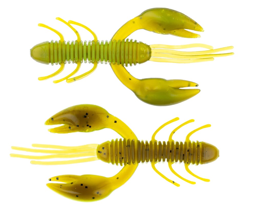 NETBAIT ZAGA CRAW 2'' AVEC BAITFUEL - GREEN PUMPKIN CHARTREUSE image