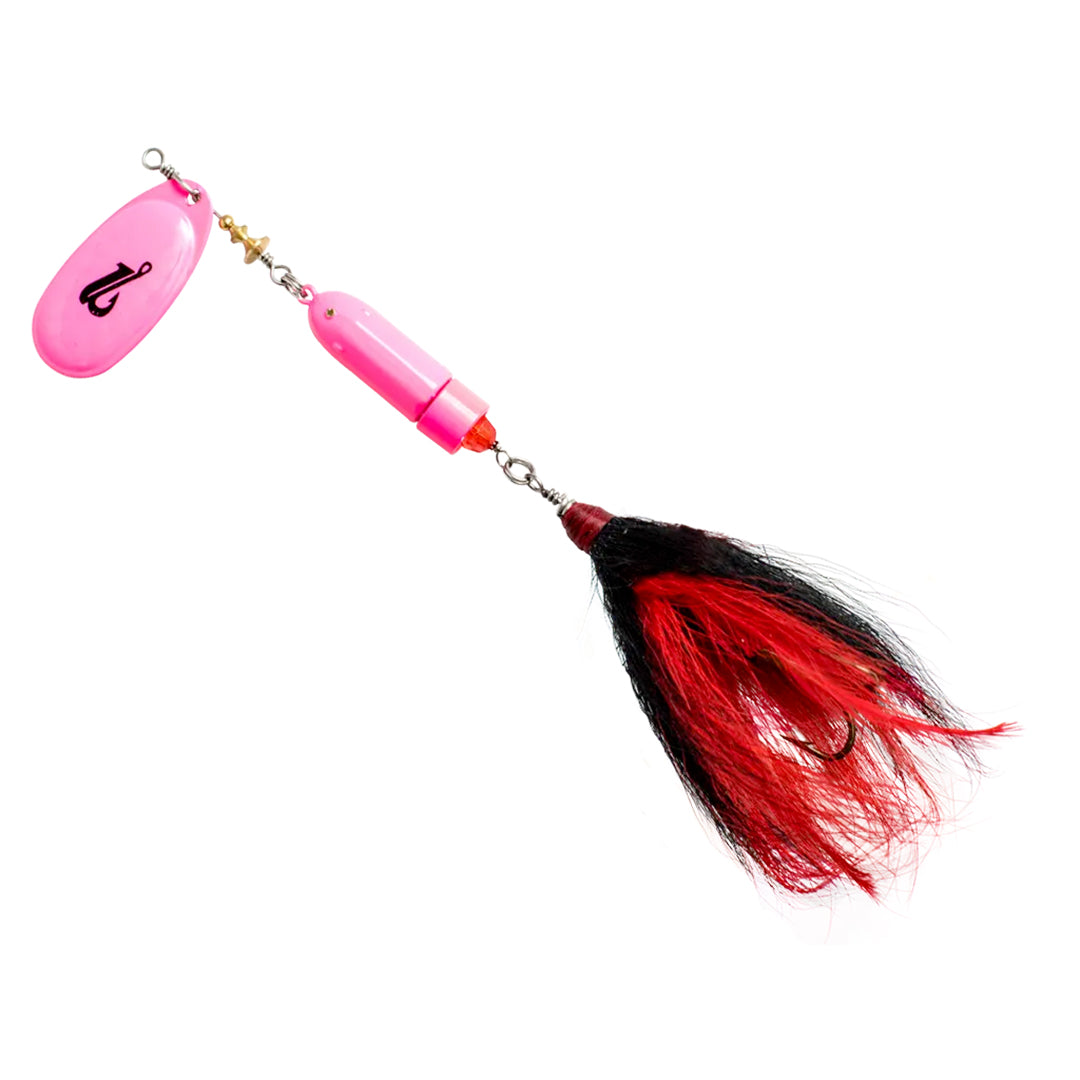 LIVINGSTON LEURRE EBS SPINNER 100 - HOT PINK BLACK image