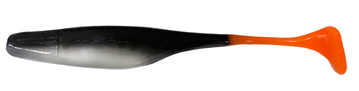NXS LEURRE SOUPLE DANCING DEATH SHAD 4'' - HALLOWEEN GLOW LB image