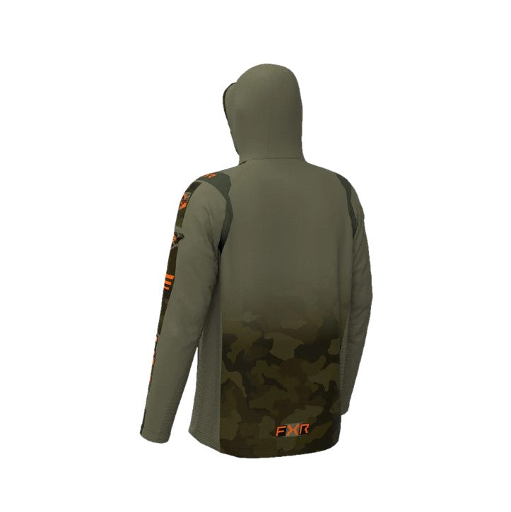 FXR CHANDAIL À CAPUCHON UPF "PROFISH TOURNAMENT" AIR UP POUR HOMME - VERT image 1