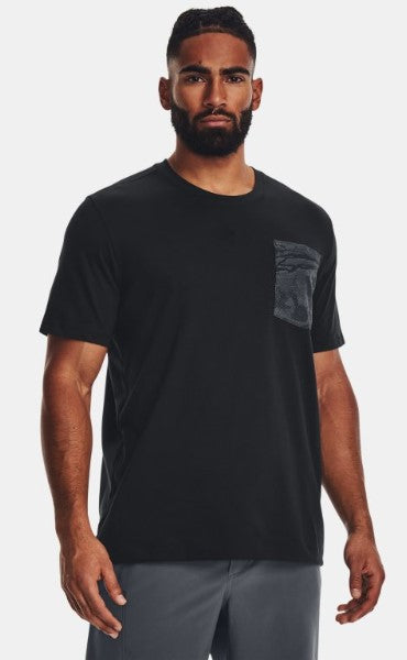 UNDER ARMOUR T-SHIRT AVEC POCHE, NOIR image 0