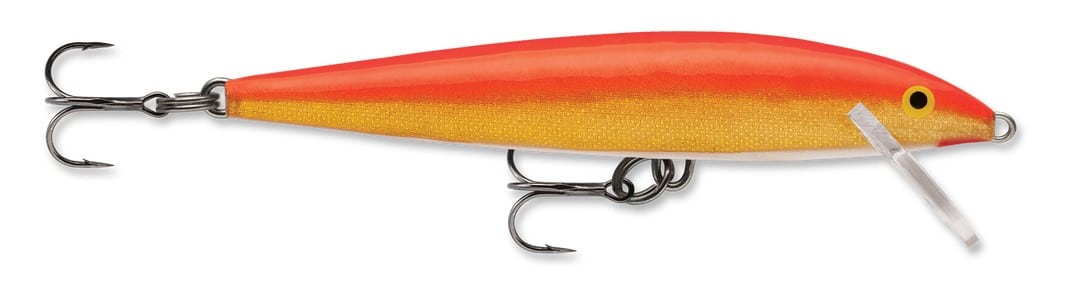 RAPALA ORIGINAL FLOATER 9 CM - GOLD FLO RED image