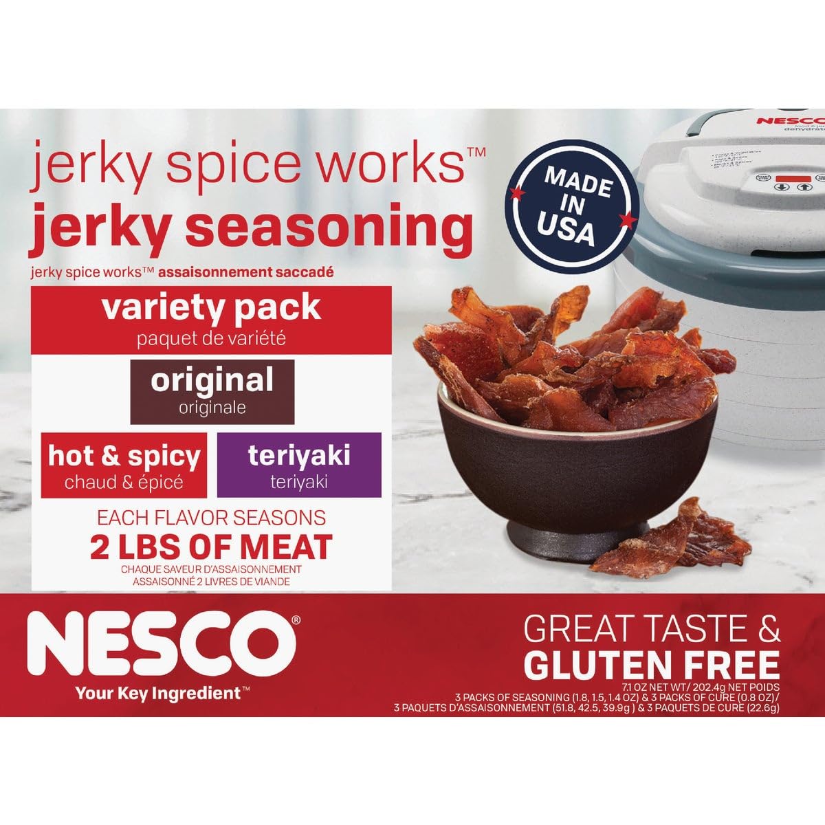 NESCO ASSAISONNEMENT POUR JERKY 6 LBS, VARIETY image 0