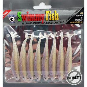 LEURRE SOUPLE RÉALISTE SWIMMY FISH 3.5'' DE TARGET BAITS - DOS MAUVE image