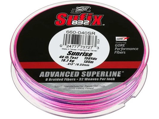 SUFIX FIL TRESSÉ 832 8 BRINS SUNRISE image 0