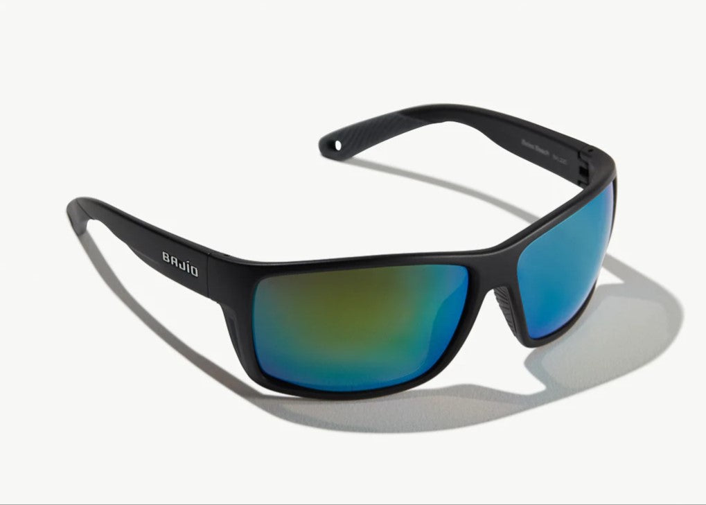 BAJIO LUNETTE POLARISÉE EN VERRE BALESBEACH, BLACK MATTE - BLACKMATTE, GREEN image