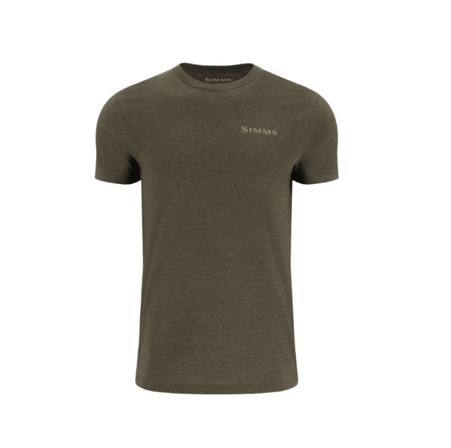 SIMMS T-SHIRT WALLEYE SCENE POUR HOMME - MILITARY HEATHER image 0