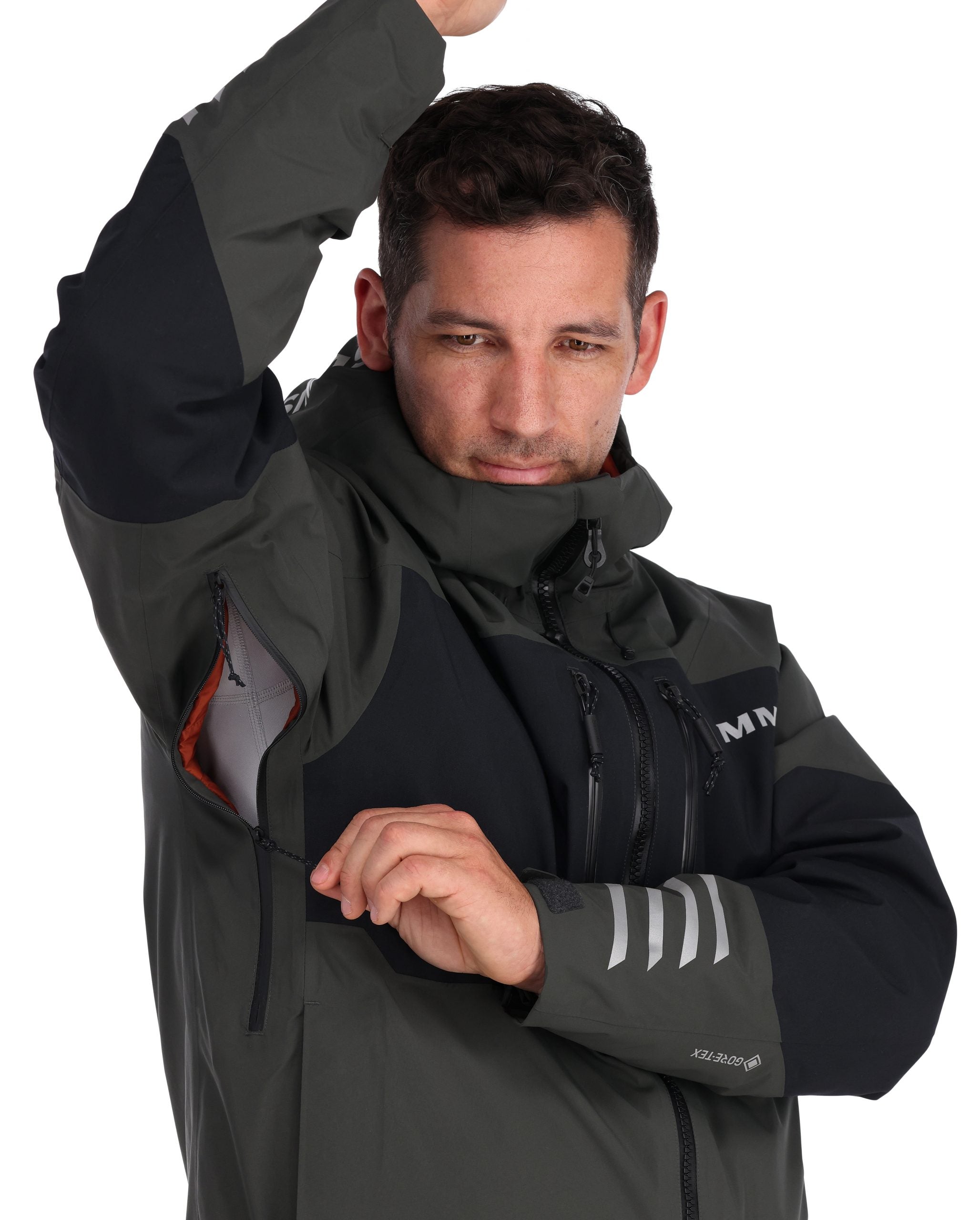 SIMMS MANTEAU GUIDE IMPERMÉABLE ISOLÉE, CARBONE image 3