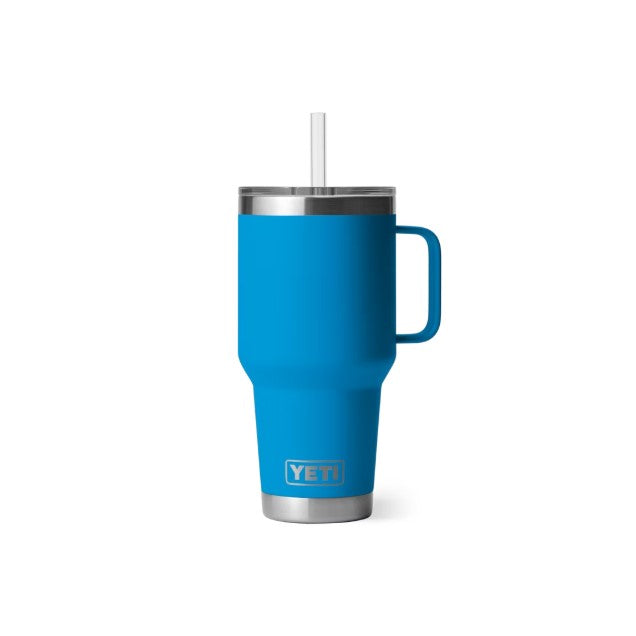 YETI TASSE DE VOYAGE ISOTHERME AVEC PAILLE DE 1L - 35 OZ - BIG WAVE BLUE image