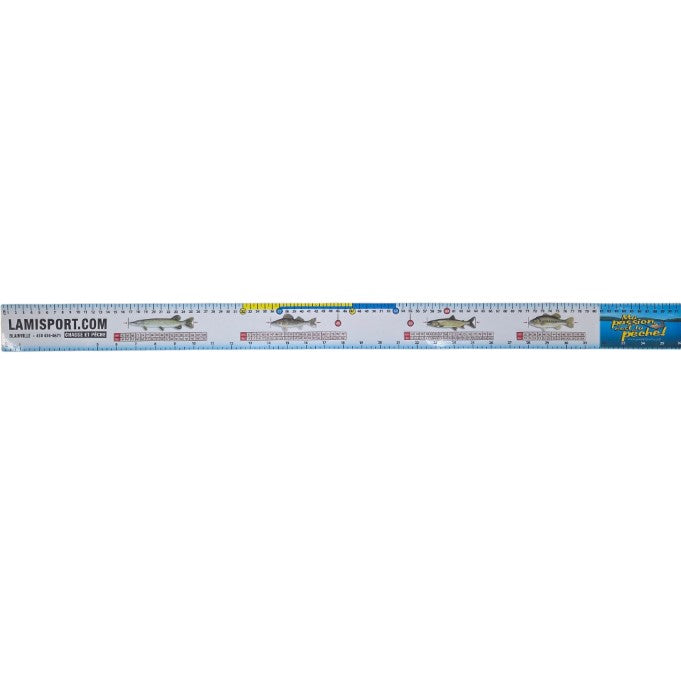 L’AMI SPORT RÈGLE DE MESURE À POISSON EN VINYLE AUTO-COLLANTE DE 91 CM “LAMISPORT.COM” image 0