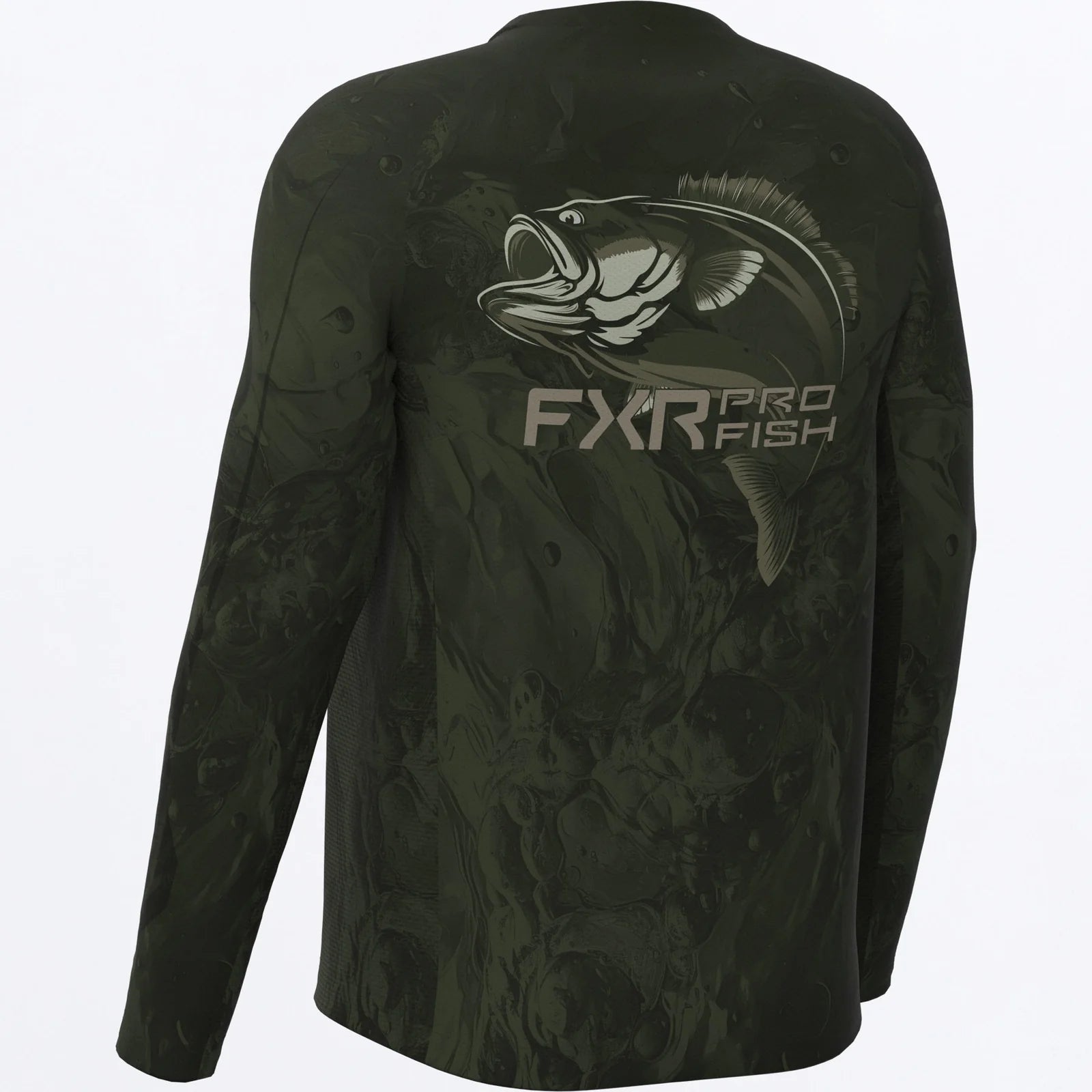 FXR BIG TREBLE AIR UPF LONG SLEEVE ARMY UNDERTOW BASS
