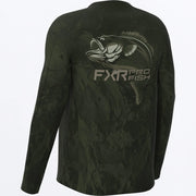 FXR BIG TREBLE AIR UPF LONG SLEEVE ARMY UNDERTOW BASS
